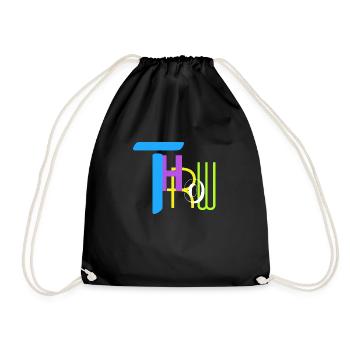 Throw color - Turnbeutel - Schwarz - Vorne