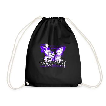 Colorful Butterfly Flowers Colorful Insect Dream Dream - Drawstring Bag - black - Front