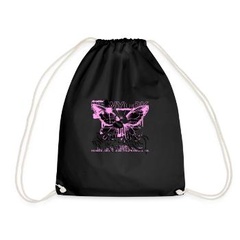 Colorful Butterfly Flowers Colorful Insect Dream Dream - Drawstring Bag - black - Front