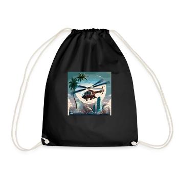 Opération d’hélicoptère à Miami (Miami Collection) - Sac de sport léger - noir - Devant