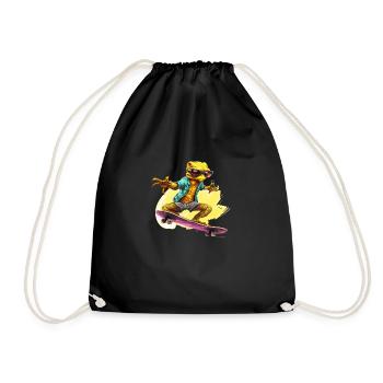 Patineur Gecko - Sac de sport léger - noir - Devant