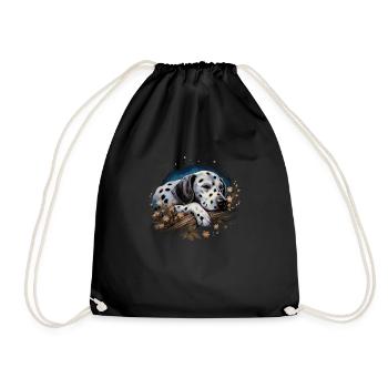 Dalmatien endormi - Sac de sport léger - noir - Devant