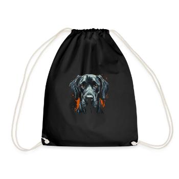 Great Dane - Drawstring Bag - black - Front