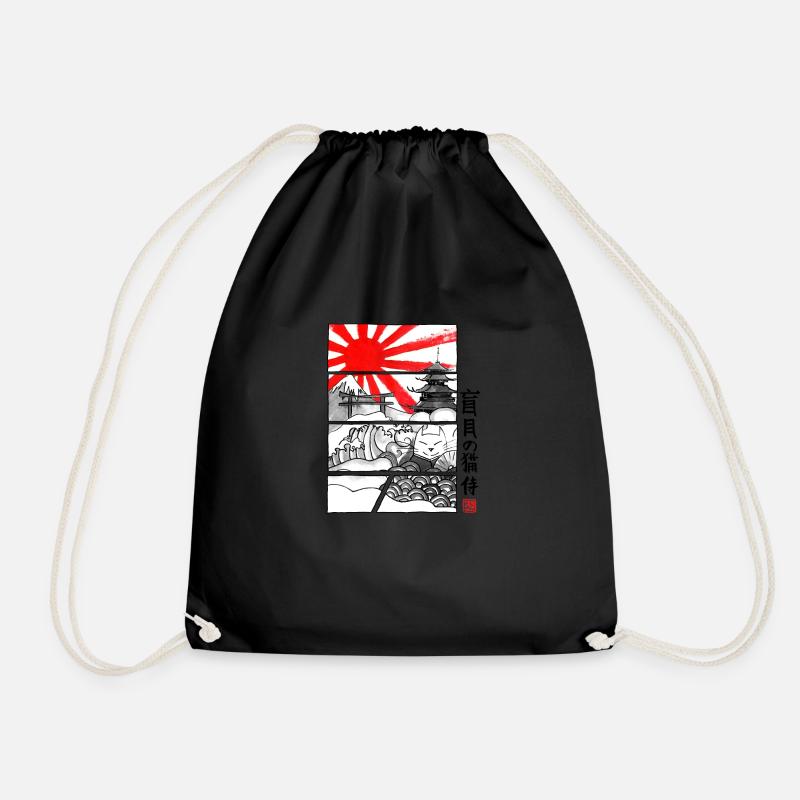 MoMoneko - Drawstring Bag - black