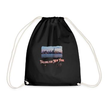 New York City Skyline Tourist NYC State Lover - Drawstring Bag - black - Front