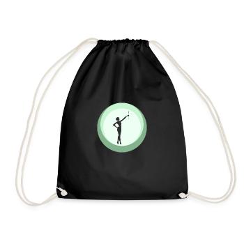 Bâton virevoltant Danse virevoltante b - Sac de sport léger - noir - Devant