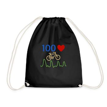 Bicyclette cycliste - Sac de sport léger - noir - Devant