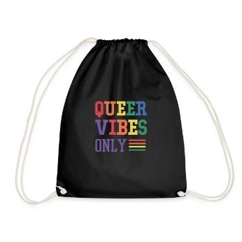 Uniquement des vibrations queer - Sac de sport léger - noir - Devant