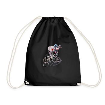 BMX - Drawstring Bag - black - Front