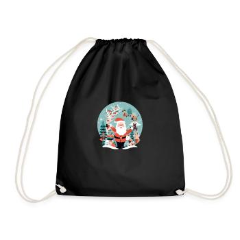 The magic of Christmas - Drawstring Bag - black - Front