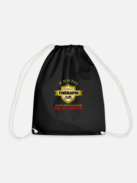Moto motard Thérapie - Sac de sport léger - noir