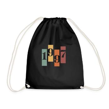 1997 vintage rétro - Sac de sport léger - noir - Devant