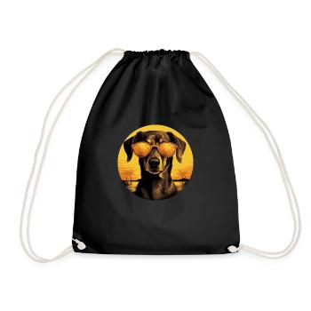 Teckel - Sac de sport léger - noir - Devant