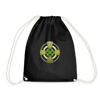 Celtic Cross - Drawstring Bag - black - Front