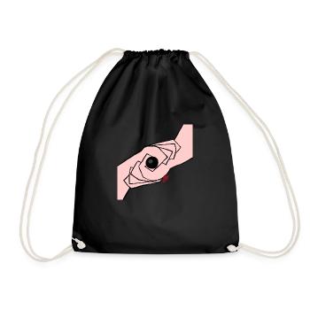 The Luck of the Black Ball - Drawstring Bag - black - Front