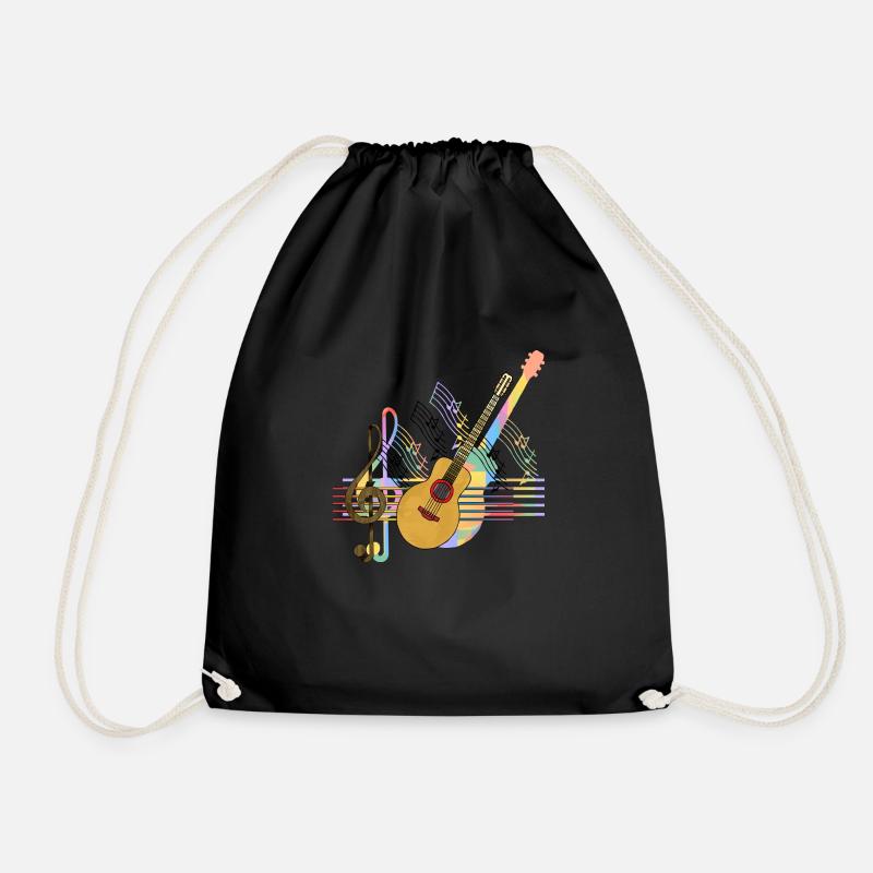 Gitarre - Turnbeutel - Schwarz