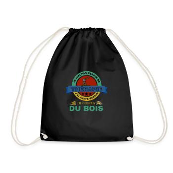 Bûcheron Bois - Sac de sport léger - noir - Devant