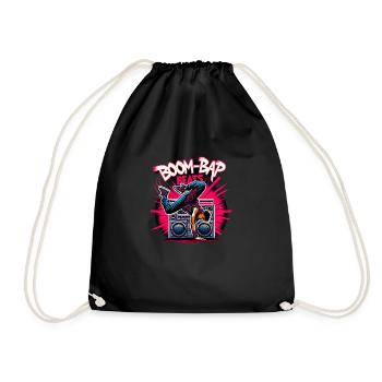 Boombox & Breakdance - Drawstring Bag - black - Front