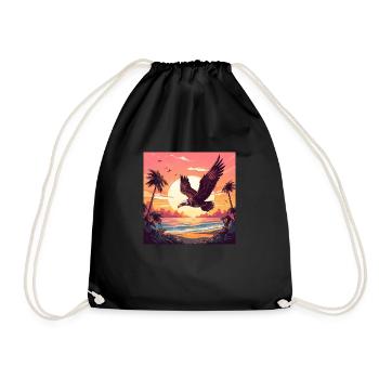 Seahawk Coucher de soleil - Sac de sport léger - noir - Devant