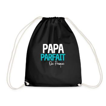 Papa parfait - Sac de sport léger - noir - Devant