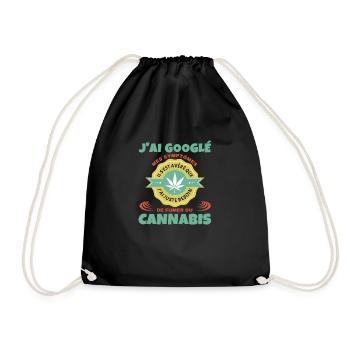 Cannabis - Sac de sport léger - noir - Devant