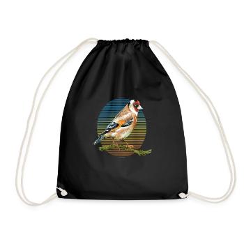 Oiseau coloré - Sac de sport léger - noir - Devant