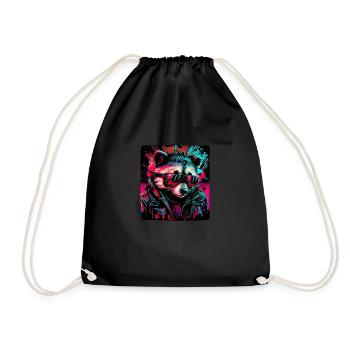 Cyberraton laveur - Sac de sport léger - noir - Devant