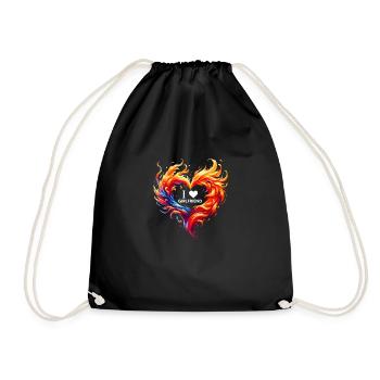 T-shirt flamme éternelle - Sac de sport léger - noir - Devant