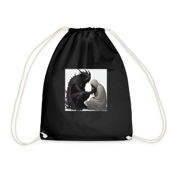 Outer Space Esoteric Saying - Drawstring Bag - black - Front