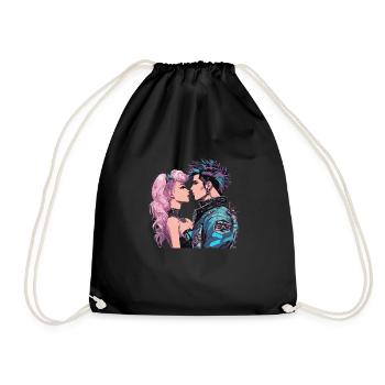 Nouvelle Vague des années 80 - Sac de sport léger - noir - Devant