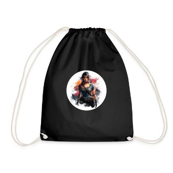 Determined Explorer - Drawstring Bag - black - Front