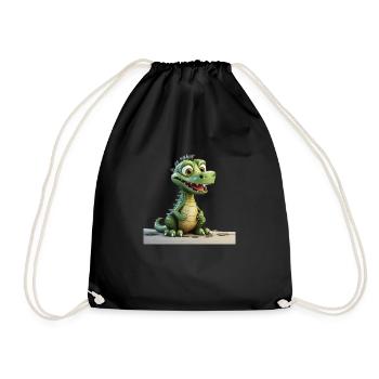 Dragons only exist in the world of legends and fantasy - Drawstring Bag - black - Front
