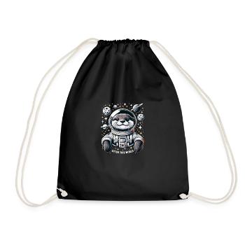 Otter Space Explorer - Turnbeutel - Schwarz - Vorne