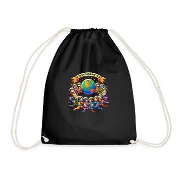 Club of Space Adventurers of Otter - Drawstring Bag - black - Front