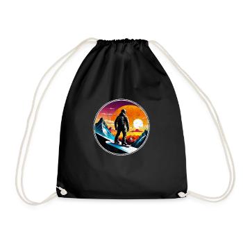 snowboard neige et ski - Sac de sport léger - noir - Devant