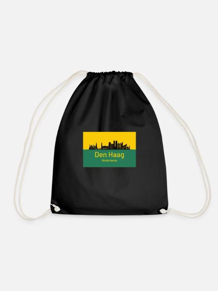 Den Haag - Niederlande - Turnbeutel - Schwarz