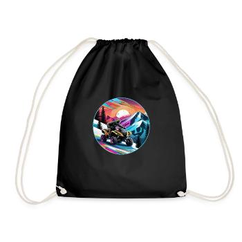 Quad & Off-Road - Drawstring Bag - black - Front