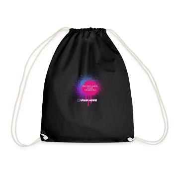 Spry - Graffiti - Drawstring Bag - black - Front