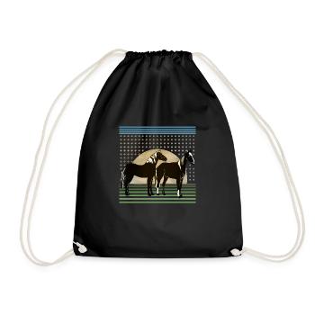 Chevaux - Sac de sport léger - noir - Devant