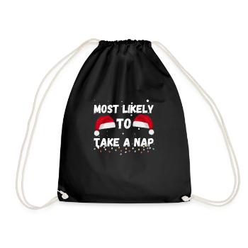 MOST LIKELY TO TAKE A NAP - Sac de sport léger - noir - Devant
