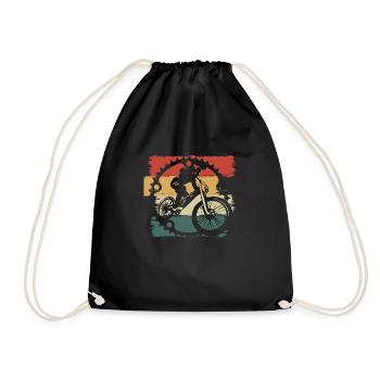 Vélo vintage - Sac de sport léger - noir - Devant