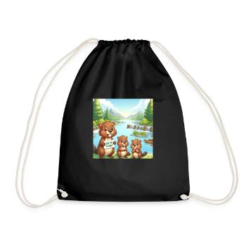 Bieber Family - Drawstring Bag - black - Front