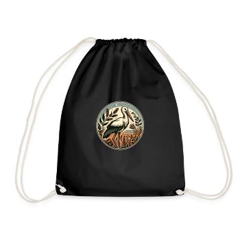 Cigogne - Sac de sport léger - noir - Devant