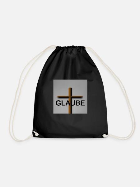 Glaube - Turnbeutel - Schwarz