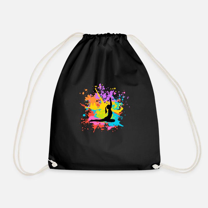 Spectrum Silhouettes - Drawstring Bag - black