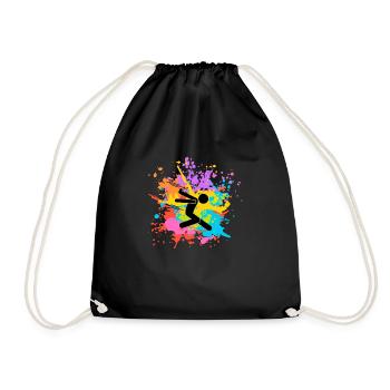 Spectrum Silhouettes - Drawstring Bag - black - Front