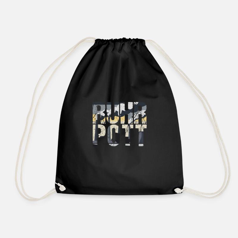 Lettrage Ruhrpott - Sac de sport léger - noir