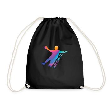 Handballer - Turnbeutel - Schwarz - Vorne