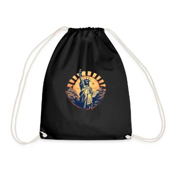 New York, États-Unis, Amérique, Voyage, Ville touristique - Sac de sport léger - noir - Devant