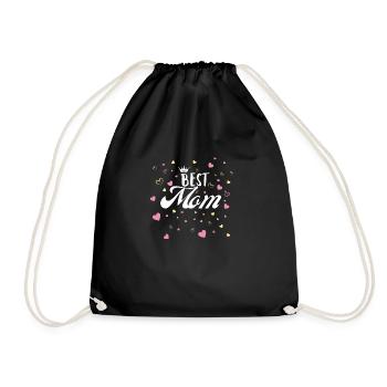 Beste Mama - Turnbeutel - Schwarz - Vorne